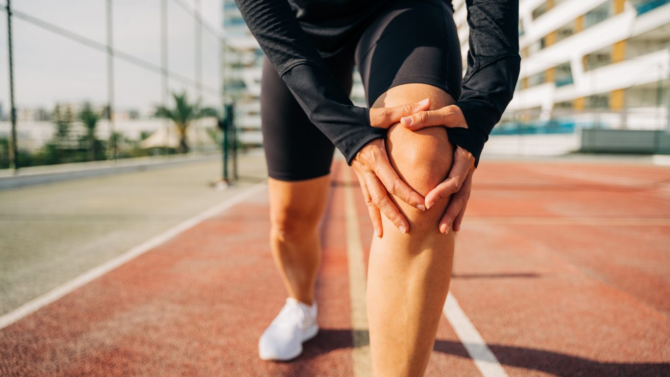 Court-side — acute knee injury