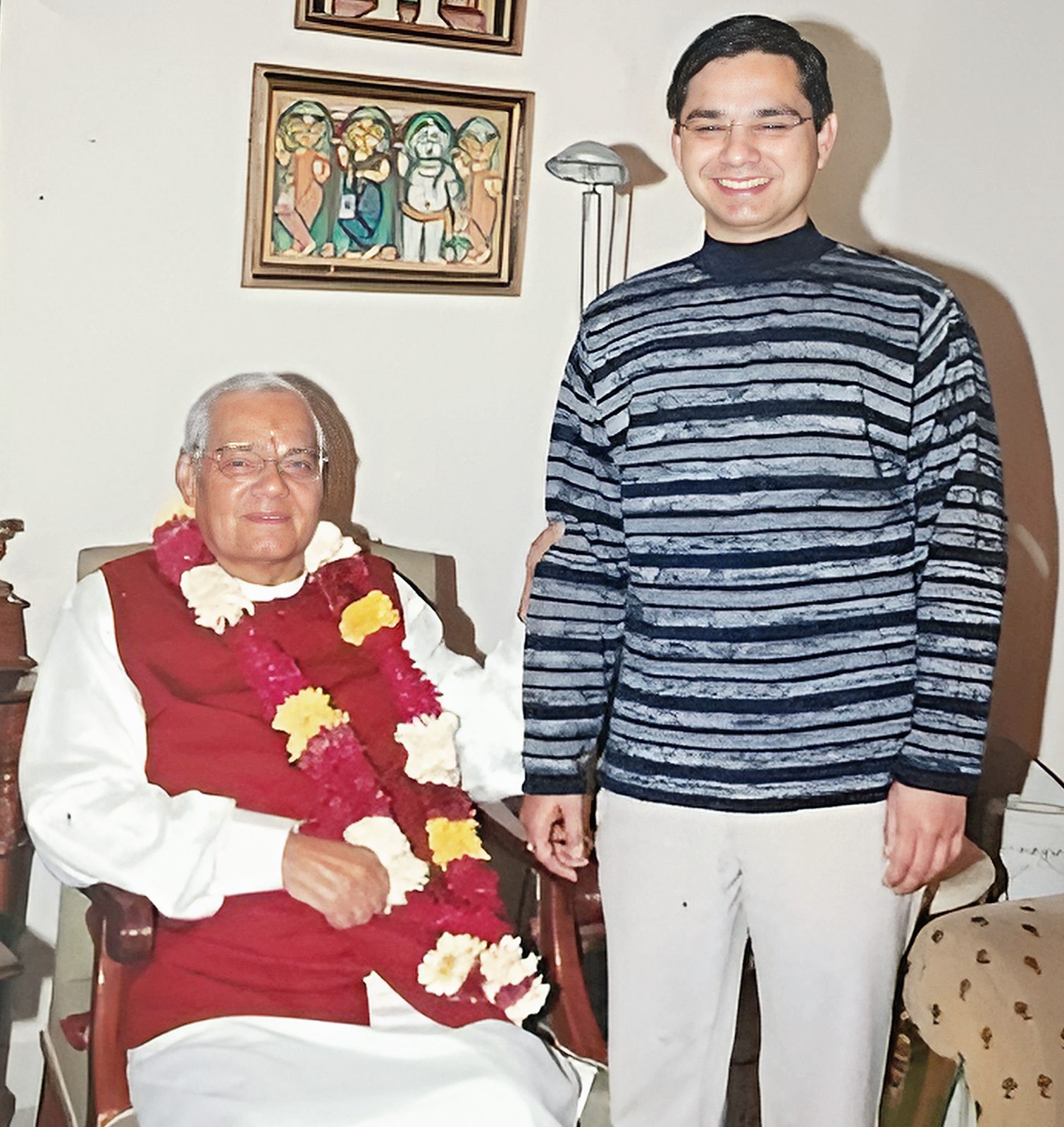 Dr Purohit with Shri Atal Bihari Vajpayee, Former Prime Minister of India